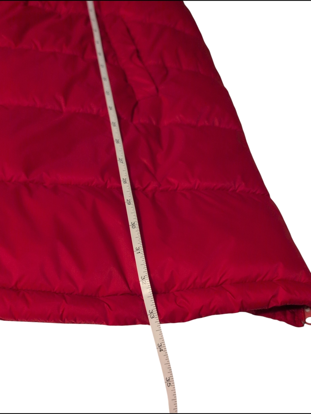 Swiss Tech Red Long Quilted Puffer Vest with Hood Womens 2X - Picture 3 of 10
